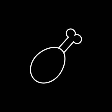 tavuk uyluk satırı simgesi, yiyecek içecek öğeleri