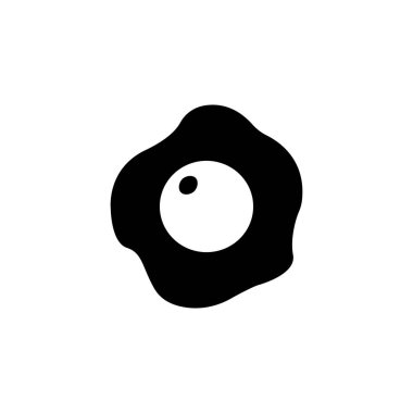 Kızarmış yumurta katı simgesi, yiyecek içecek öğeleri