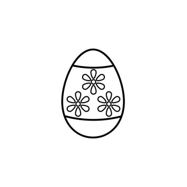 Paskalya yumurtası satırı simgesi, din tatil öğeleri,