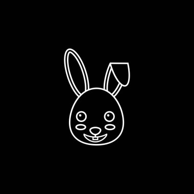 Mutlu Paskalya bunny satırı simgesi