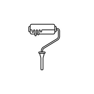 Silindir satırı simgesi boya, onarım öğeleri oluşturmak