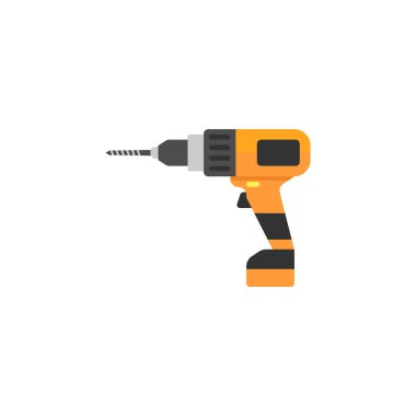 Elektrikli matkap satırı simgesi, yapı onarım