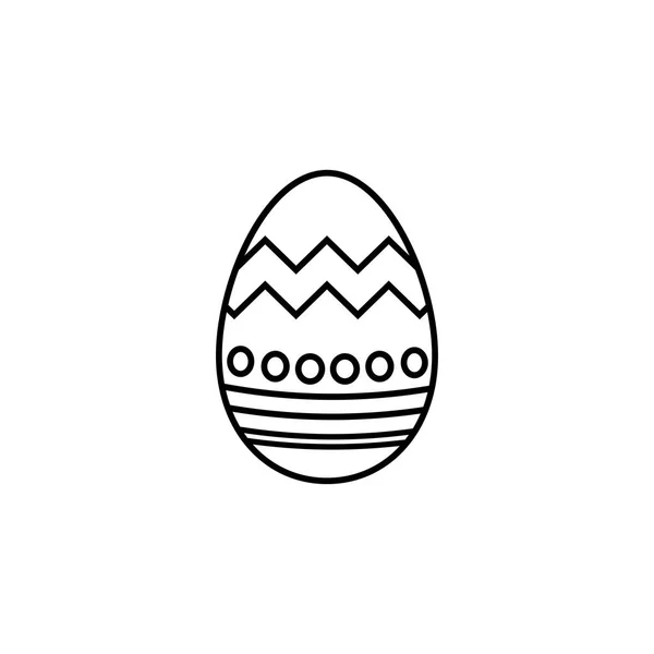 Ícone de linha de ovo de Páscoa, religião elementos de férias — Vetor de Stock