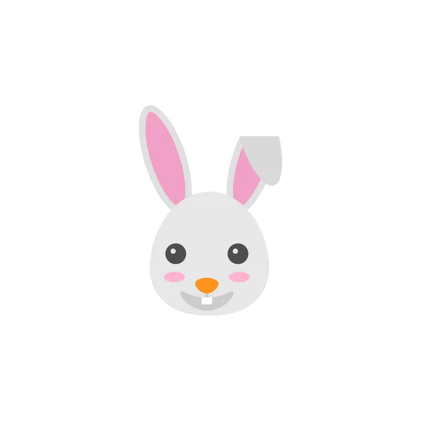 Happy Easter bunny platte pictogram, religie vakantie — Stockvector