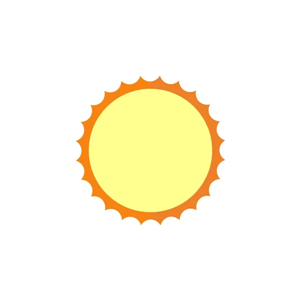 Солнечная плоская икона, туризм — стоковый вектор