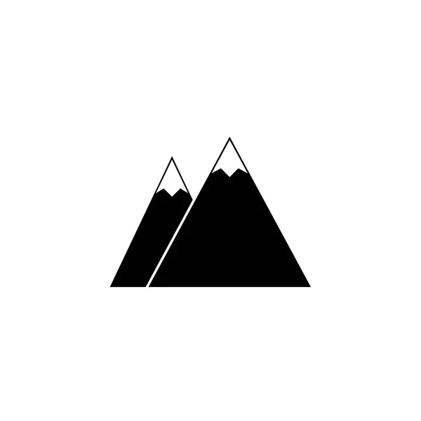 ไอคอนภูเขาที่มั่นคง, การท่องเที่ยว — ภาพเวกเตอร์สต็อก