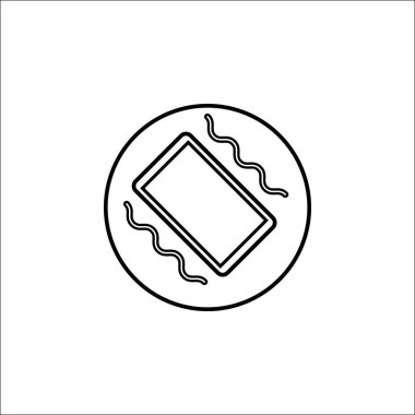 Telefon titreşim satırı simgesi, telefon işareti