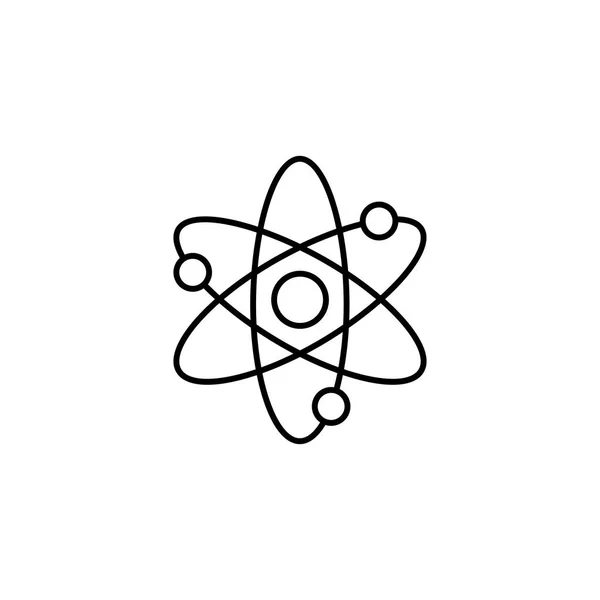 Atom a molekula ikona čáry, vzdělávání a škola — Stockový vektor