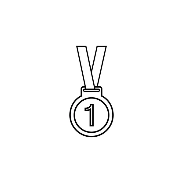 Element ikona, sport i mistrz line medal — Wektor stockowy