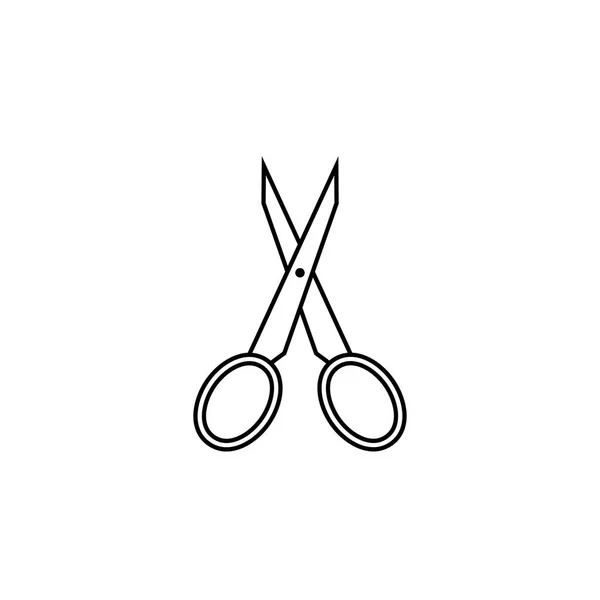 Ref. Scissors line icon, tailor and school element — стоковый вектор