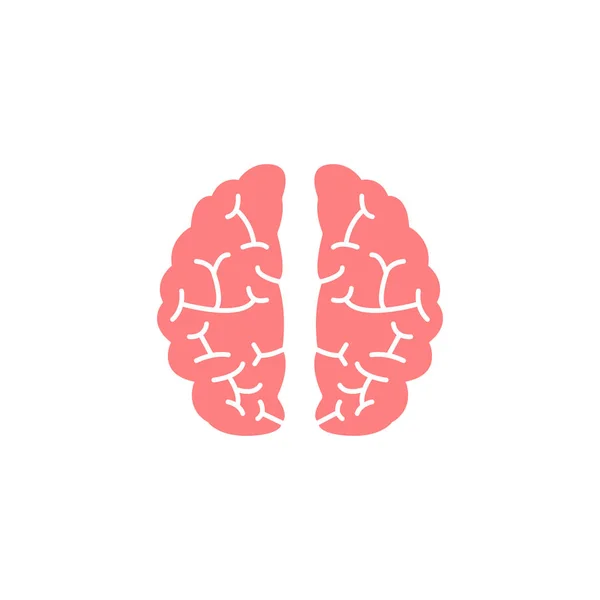 Mozku, ploché ikony, zdravotnických a školních prvek — Stockový vektor