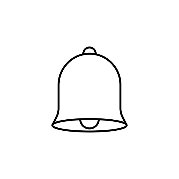 Icono de línea de campana, educación y elemento escolar — Archivo Imágenes Vectoriales