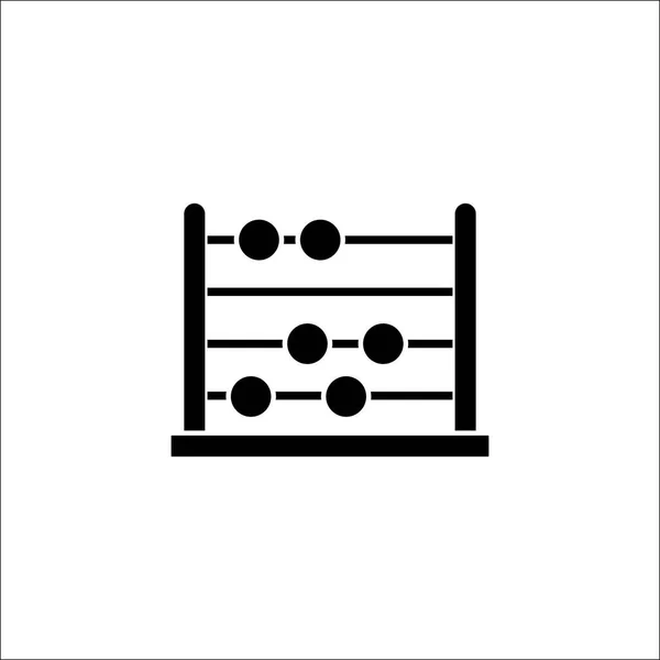 School abacus solide pictogram, onderwijs en school — Stockvector