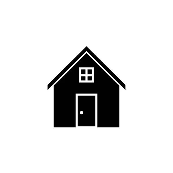 Maison icône solide, signe de la maison et du bâtiment — Image vectorielle
