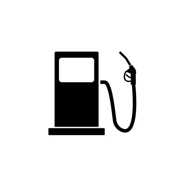 Icono sólido de gasolinera, letrero de combustible y recarga — Archivo Imágenes Vectoriales