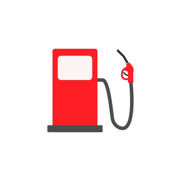 Icono sólido de gasolinera, letrero de combustible y recarga — Archivo Imágenes Vectoriales