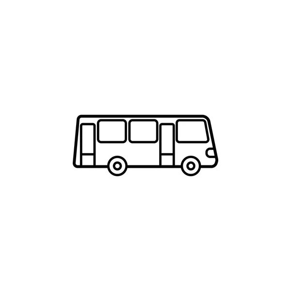 Icona della linea di autobus, segno di navigazione e trasporto — Vettoriale Stock