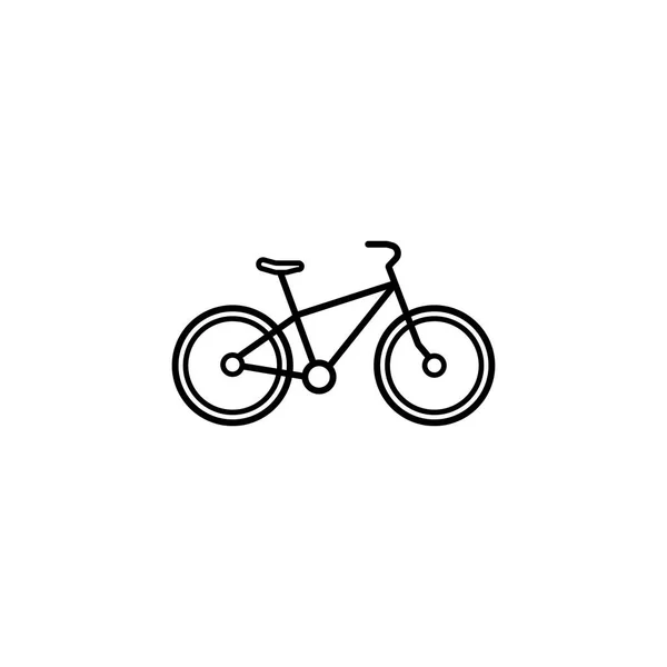 Icono de la línea de bicicletas, navegación y señal de transporte — Vector de stock