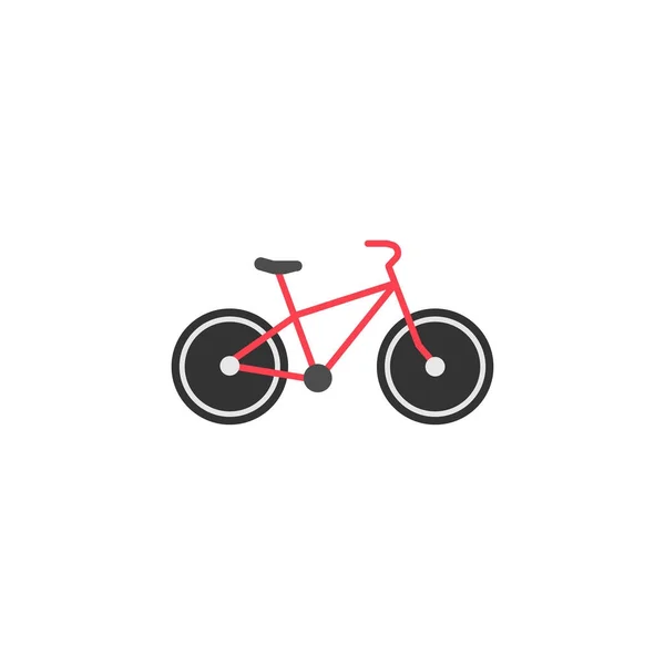 Icona solida della bicicletta, segno di navigazione e trasporto — Vettoriale Stock