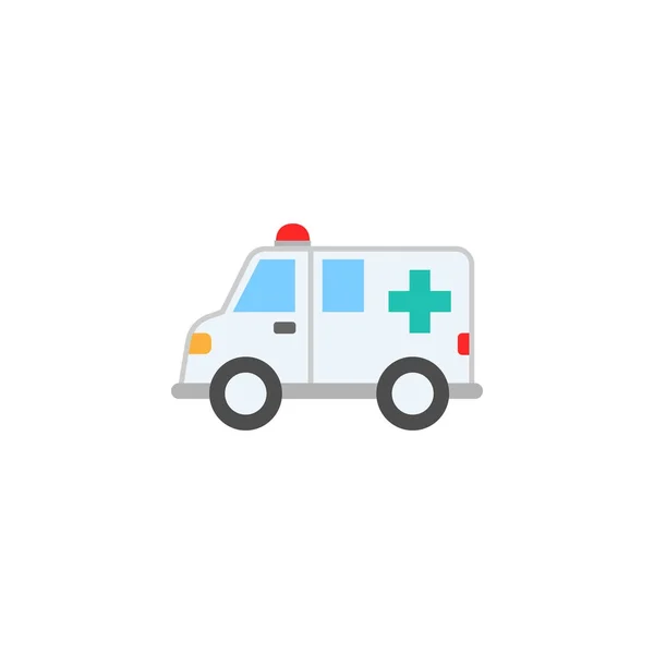 Ambulans bil solid ikon, McKinseys tecken — Stock vektor