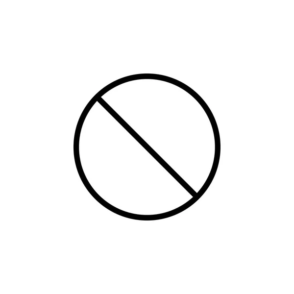 Не иконка, запрещающий знак , — стоковый вектор