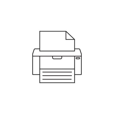 Faks satırı simgesi, yazıcı, elektronik cihaz,