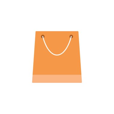 Mağaza ve alışveriş çantası düz simgesi, Modern işareti