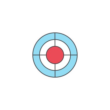 SEO hedef bullseye sembolü, başarılı iş