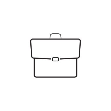 Evrak Çantası'nı satırı simgesi, Portföy anahat vektör logosu