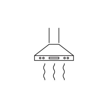 Ocak başlık satırı simgesi, anahat vektör