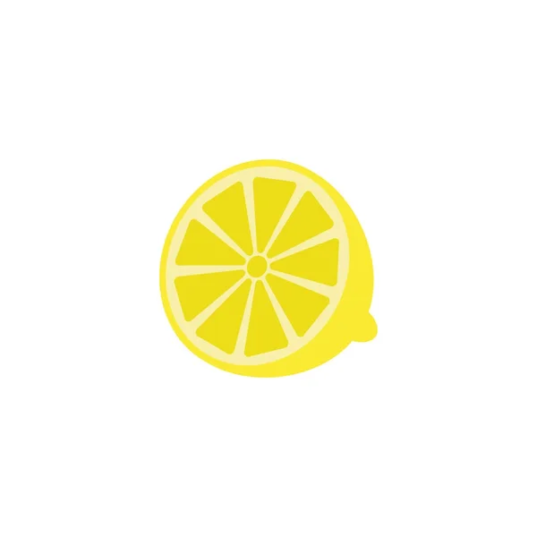 Icono de línea sólida de limón, fruta saludable , — Vector de stock