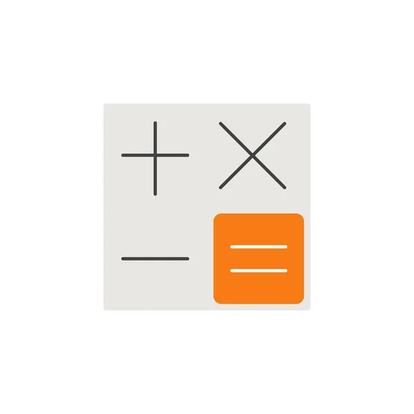 Калькулятор плоский значок, символ обліку — стоковий вектор