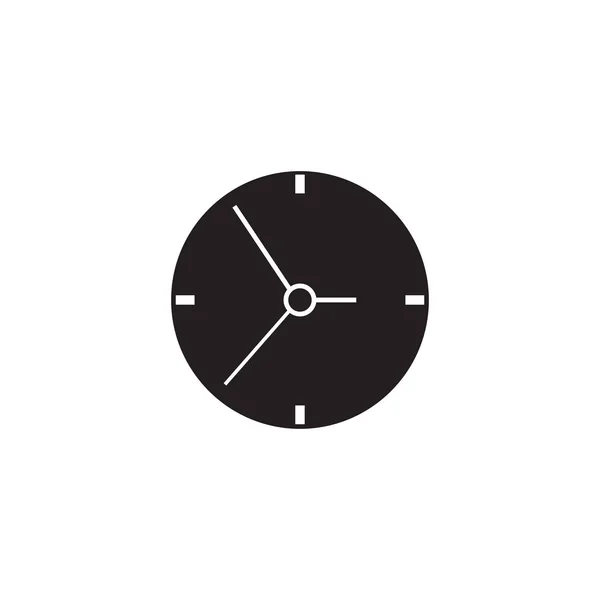 Reloj icono sólido, Tiempo y reloj, gráficos vectoriales — Archivo Imágenes Vectoriales