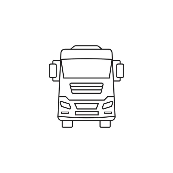 Icono de camión, gráficos vectoriales símbolo de transporte — Vector de stock