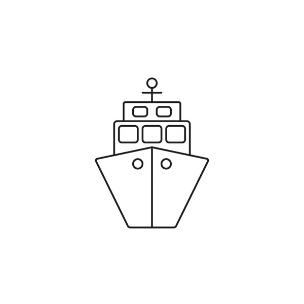 Gemi simgesi, taşıma simge vektör — Stok Vektör