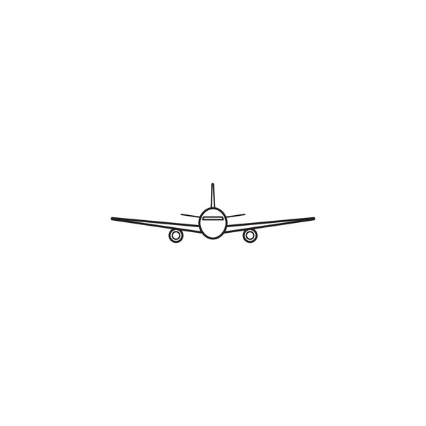 Иконка самолета, символ транспортного самолета — стоковый вектор