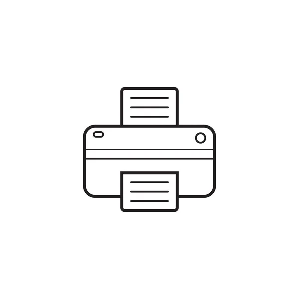 Icono de línea de impresora, logotipo de vector de esquema — Vector de stock
