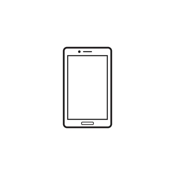 Ícone de linha Smartphone, logotipo do vetor esboço — Vetor de Stock