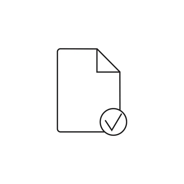 Icono de línea de archivo, esquema de documento en blanco logotipo de vectores ilustración , — Vector de stock