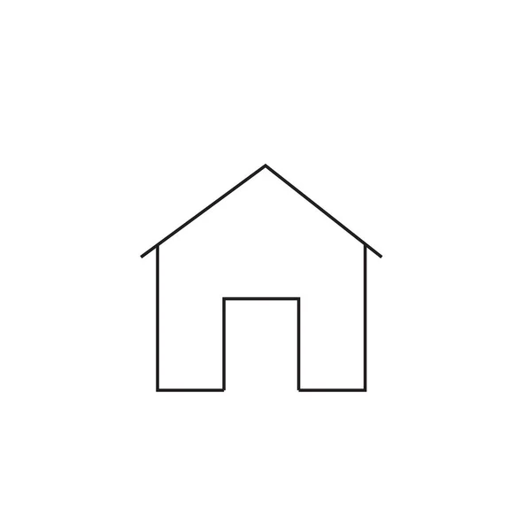 Accueil icône vecteur, logo solide, pictogramme isolé sur blanc, pixel — Image vectorielle