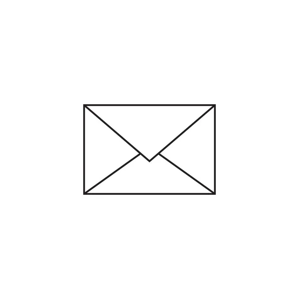 Ícone de linha de correio, mensagem esboço logotipo do vetor ilustração, envelo — Vetor de Stock