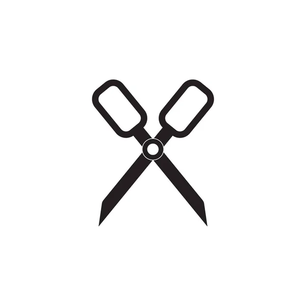 Ножницы иконка вектор, твердый логотип, пиктограмма изолированы на белом, р — стоковый вектор