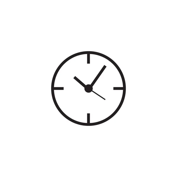 Uhr Linie Symbol, Zeit Umriss Vektor Logo Illustration, lineare p — Stockvektor