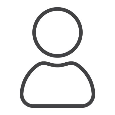 Admin işareti vektör grafikleri, doğrusal model beyaz bir arka planda eps 10 kullanıcı satırı simgesi, web ve mobil,.