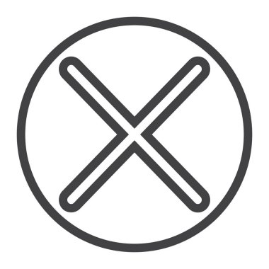 Satırı simgesi, web ve mobil çapraz, işareti vektör grafikleri, doğrusal model beyaz bir arka planda eps 10 Sil.