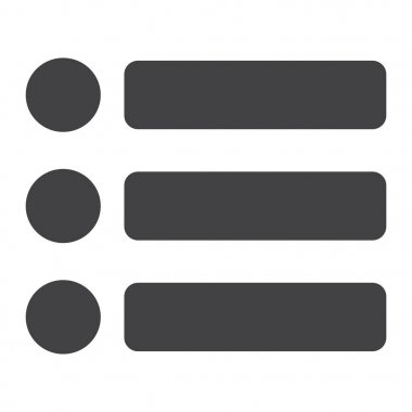 Menü glif simgesi, web ve mobil, hamburger işareti vektör grafikleri, beyaz bir arka planda eps 10 katı bir desen.