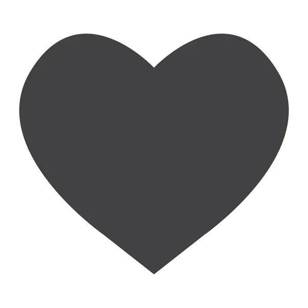 Icône de glyphe de coeur, web et mobile, graphiques vectoriels de signe d'amour, un motif solide sur un fond blanc, eps 10 . — Image vectorielle