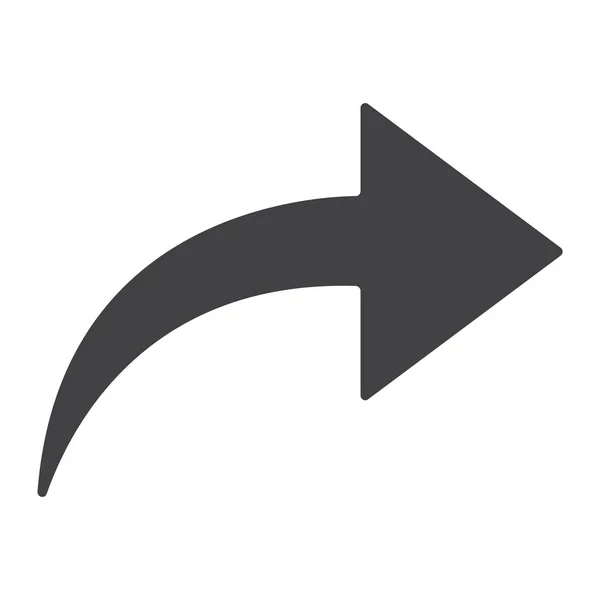 Redo glyph icon, web und mobile, next sign vector graphics, ein durchgehendes Muster auf weißem Hintergrund, Folge 10. — Stockvektor