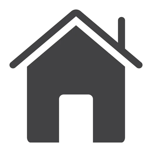 Icône glyphe maison, web et mobile, graphiques vectoriels signe maison, un motif solide sur un fond blanc, eps 10 . — Image vectorielle