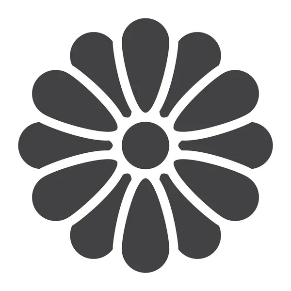 Blomma glyph ikon, webb och mobil, tapet tecken vektorgrafik, ett fast mönster på en vit bakgrund, eps 10. — Stock vektor